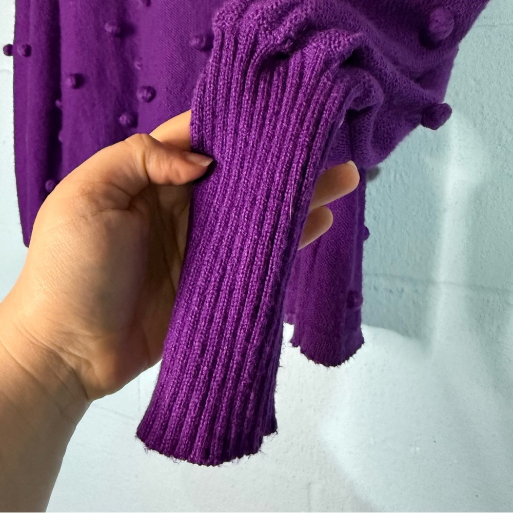 Lilly Pulitzer Kippa Purple Pom Pom Sweater - Picture 6 of 6